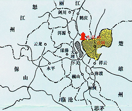宾川县位置图